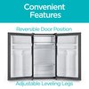 Black & Decker Compact Refrigerator Energy Star Single Door Mini Fridge with Freezer, 3.2 Cubic Feet, Black BCRK32B